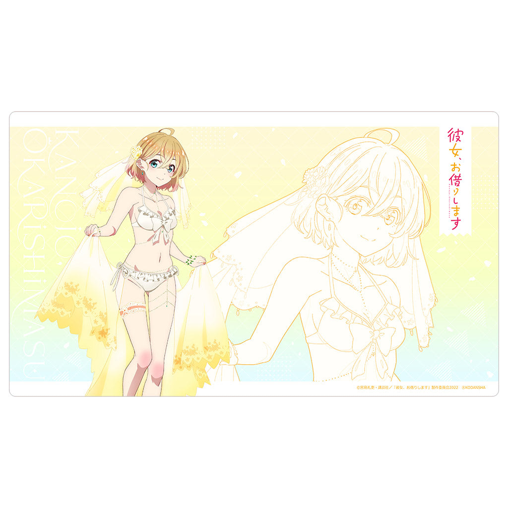 "Rent-A-Girlfriend" Original Illustration Rubber Mat Nanami Mami / Wedding Swimwear