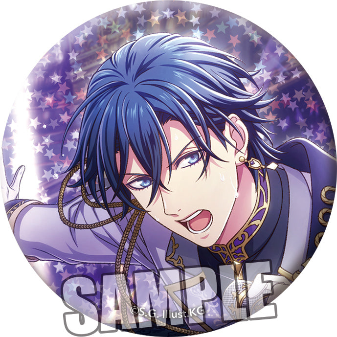 "Uta no Prince-sama Shining Live" Trading Star Hologram Can Badge White Flames, Black Storms Another Shot Ver.