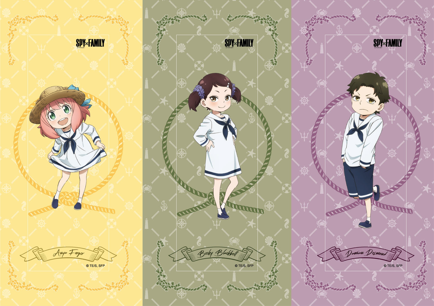 "SPY x FAMILY" Clear Bookmark 3 Set Anya & Damian & Becky