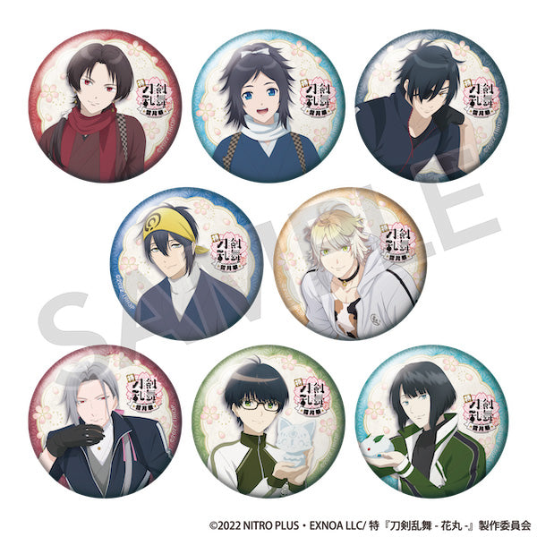 "Toku Touken Ranbu -Hanamaru- -Setsugetsuka-" Trading Original Illustration Can Badge