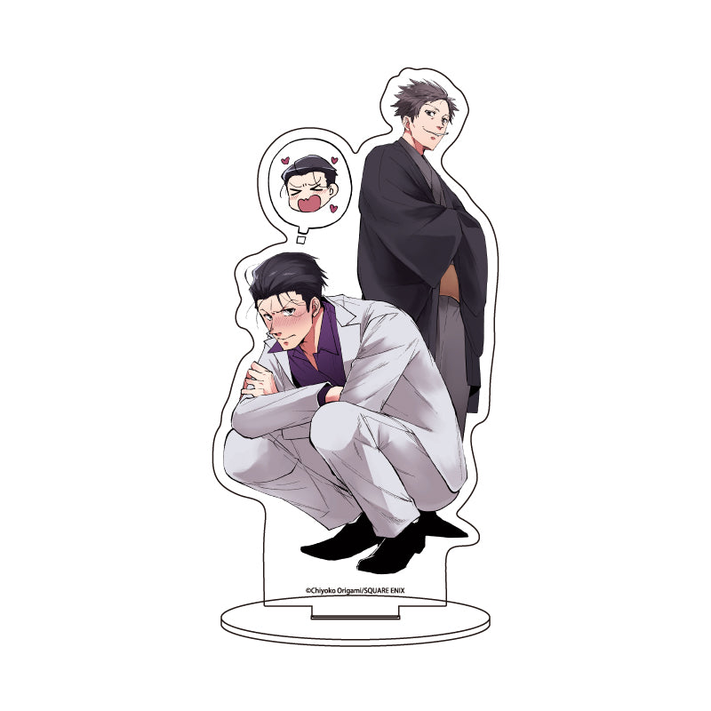 Chara Acrylic Figure "Koisuru Gokudo Onisan" 01 Sawatari Shojiro & Kashima Akihiro Design