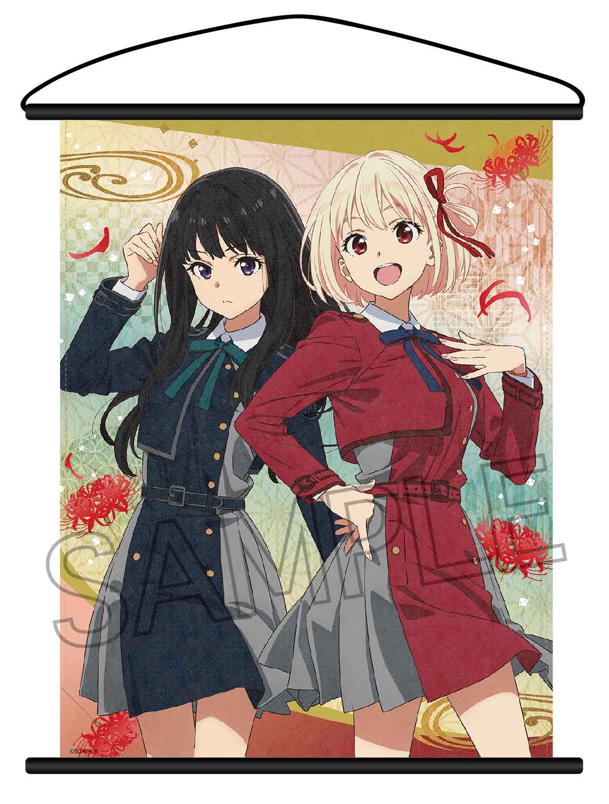 Lycoris Recoil" Crepey Style Tapestry