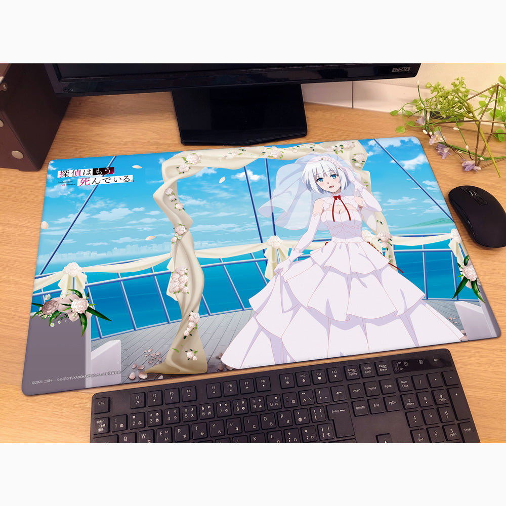 "The Detective Is Already Dead" Original Illustration Rubber Mat Siesta / Wedding Smile Ver.