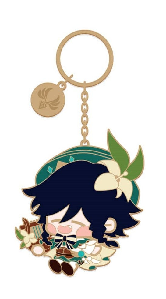 Genshin Impact Metal Chibi Keychain