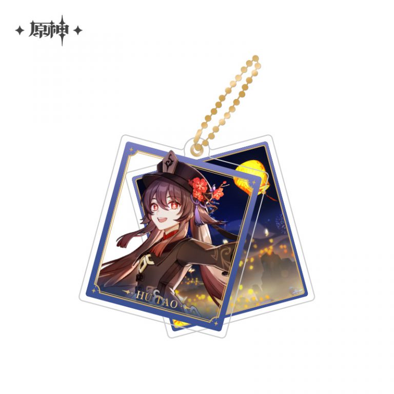 Genshin Theme Series Slide Acrylic Keyholder Hutao