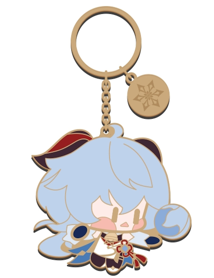 Genshin Impact Metal Chibi Keychain