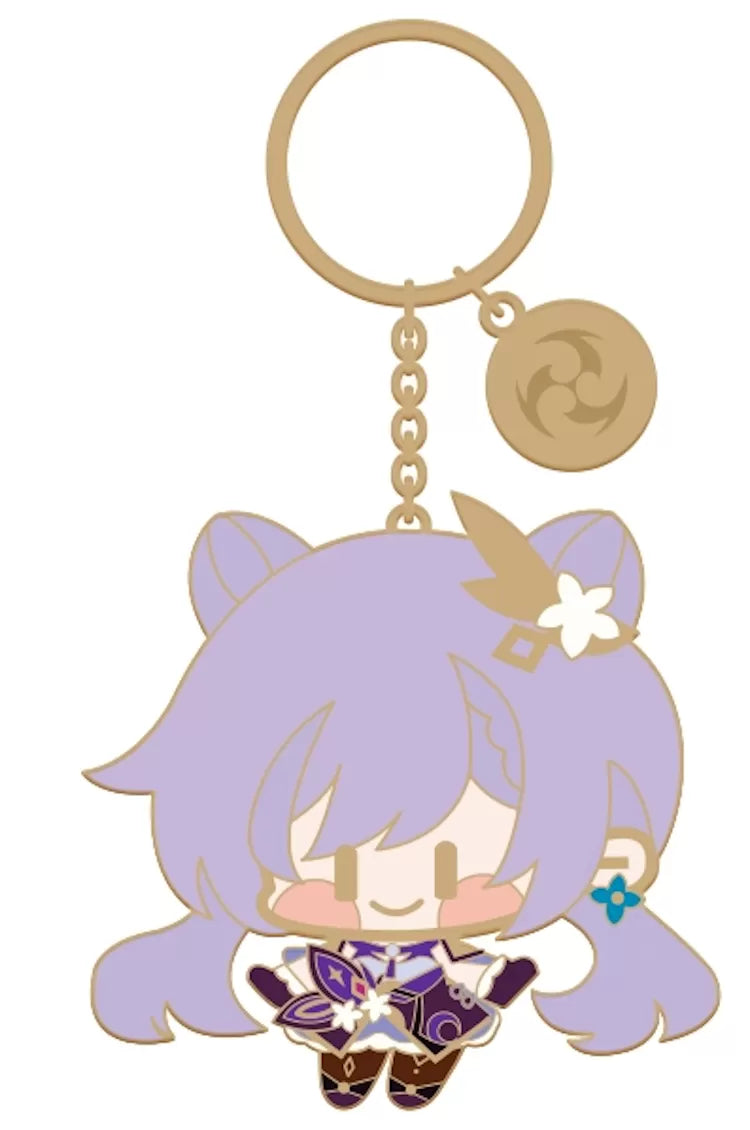 Genshin Impact Metal Chibi Keychain
