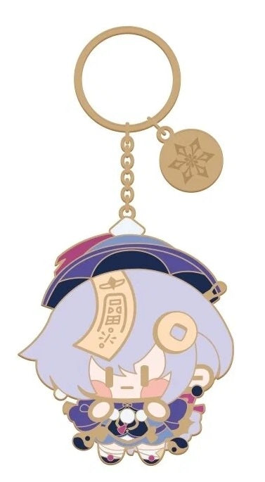 Genshin Impact Metal Chibi Keychain