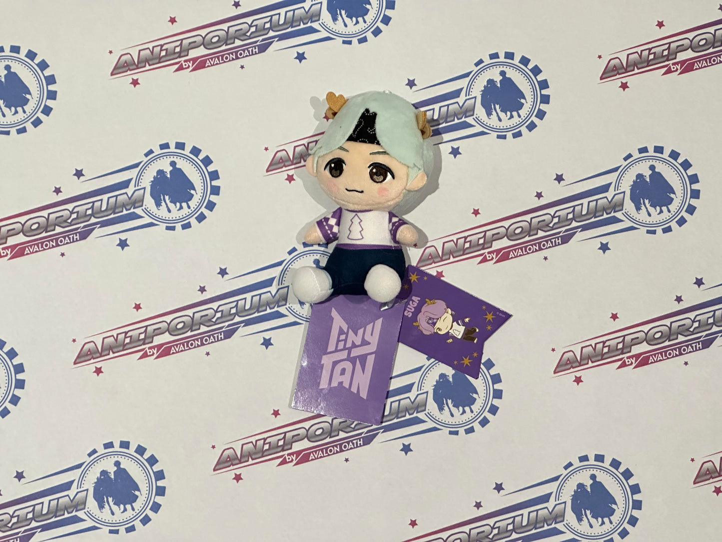 TinyTAN "Purple Holidays" MP Sit-Down Plush "Jimin & V & Jung Kook & Suga & RM & Jin & J Hope"