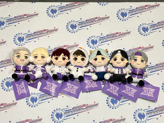 TinyTAN "Purple Holidays" MP Sit-Down Plush "Jimin & V & Jung Kook & Suga & RM & Jin & J Hope"