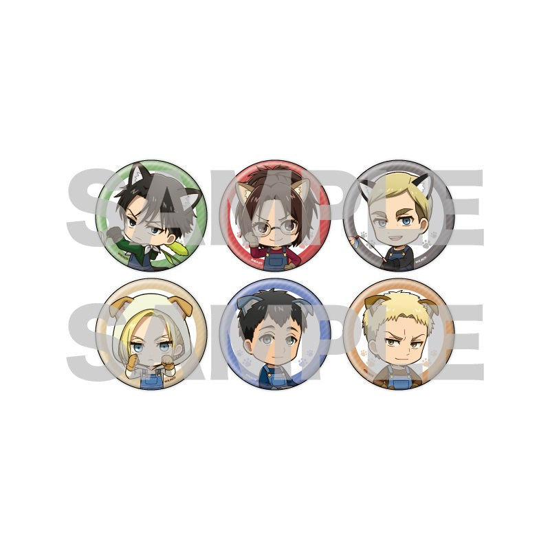 Can Badge "Attack on Titan" 51 Cat Ver. (Mini Character Illustration)