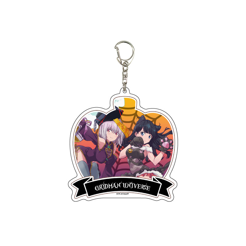 Deka Acrylic Key Chain "GRIDMAN UNIVERSE" Rikka & Shinjo Akane (Original Illustration)