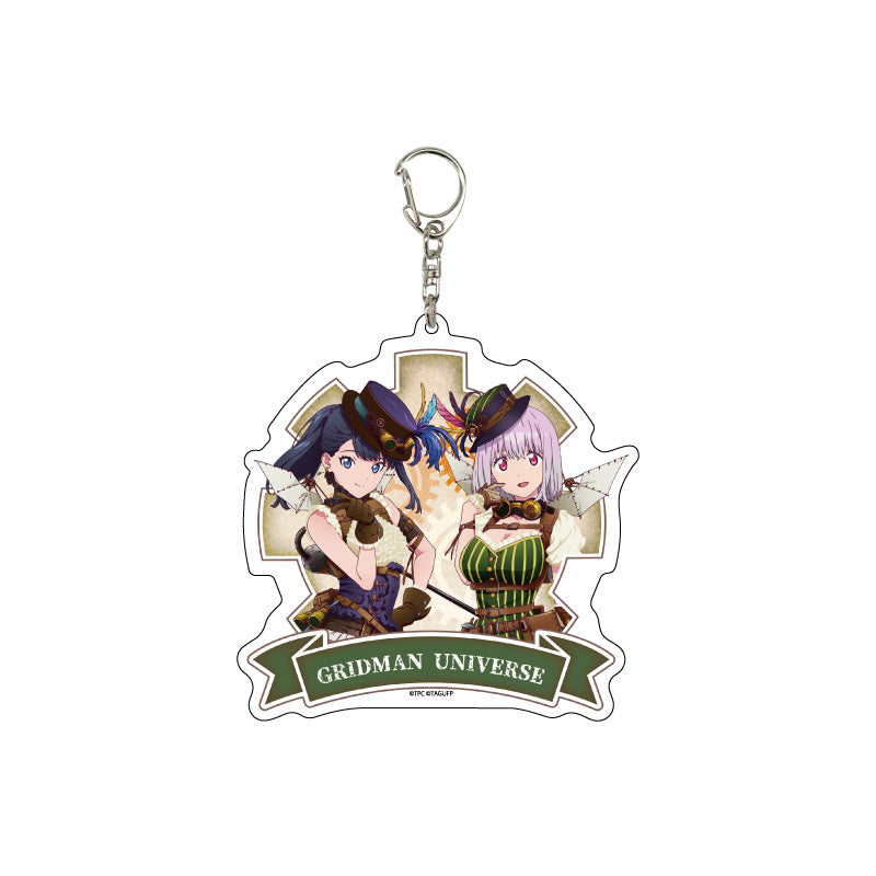 Deka Acrylic Key Chain "GRIDMAN UNIVERSE" Rikka & Shinjo Akane (Original Illustration)