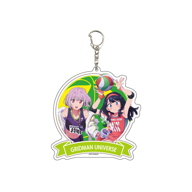 Deka Acrylic Key Chain "GRIDMAN UNIVERSE" Rikka & Shinjo Akane (Original Illustration)