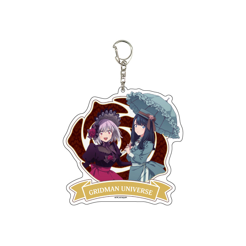 Deka Acrylic Key Chain "GRIDMAN UNIVERSE" Rikka & Shinjo Akane (Original Illustration)