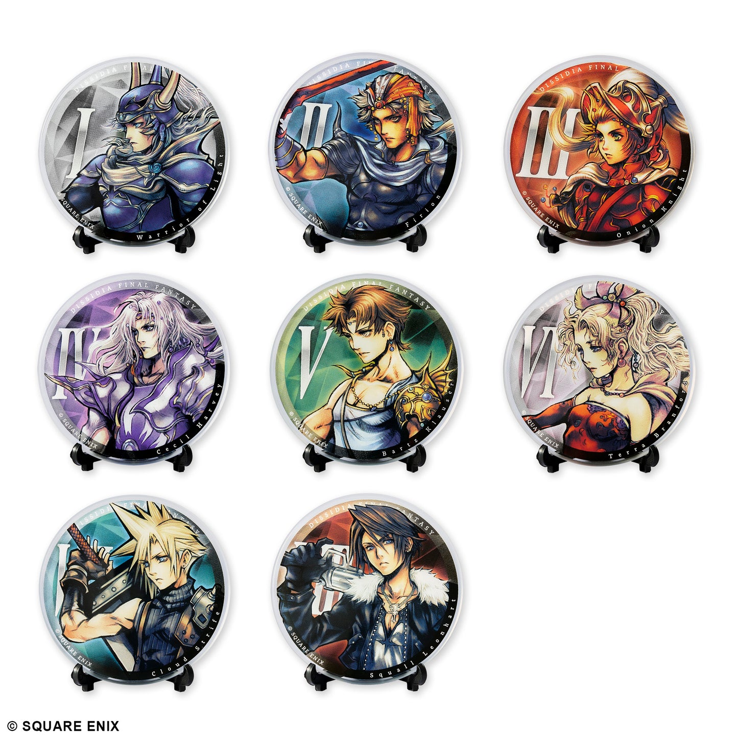 "Dissidia Final Fantasy" Glass Plate Collection Vol. 1