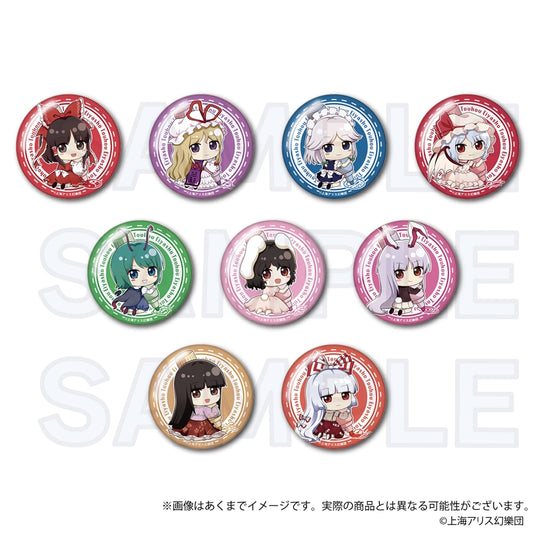 "Touhou Project: Touhou Eiyashou - Imperishable Night." Trading Can Badge Oekakiccho Ver. A Box