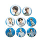 "Attack on Titan" Original Illustration Floating Underwater Ver. Trading Can Badge