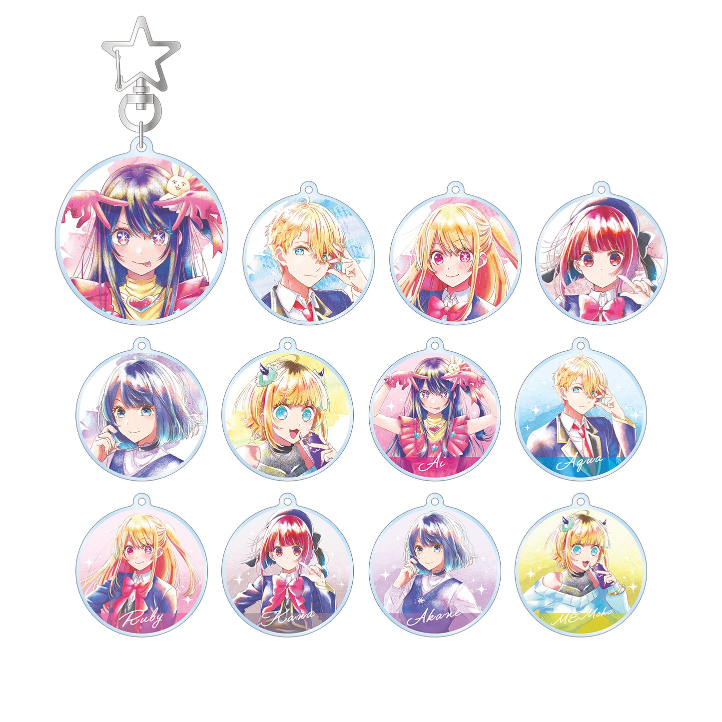 "Oshi no Ko" Trading Ani-Art Aqua Label Acrylic Key Chain