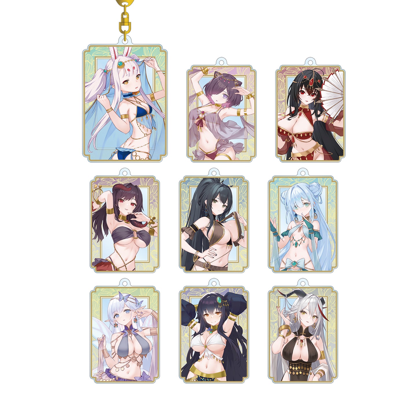 "Azur Lane" Original Illustration Dancer Ver. Trading Acrylic Key Chain