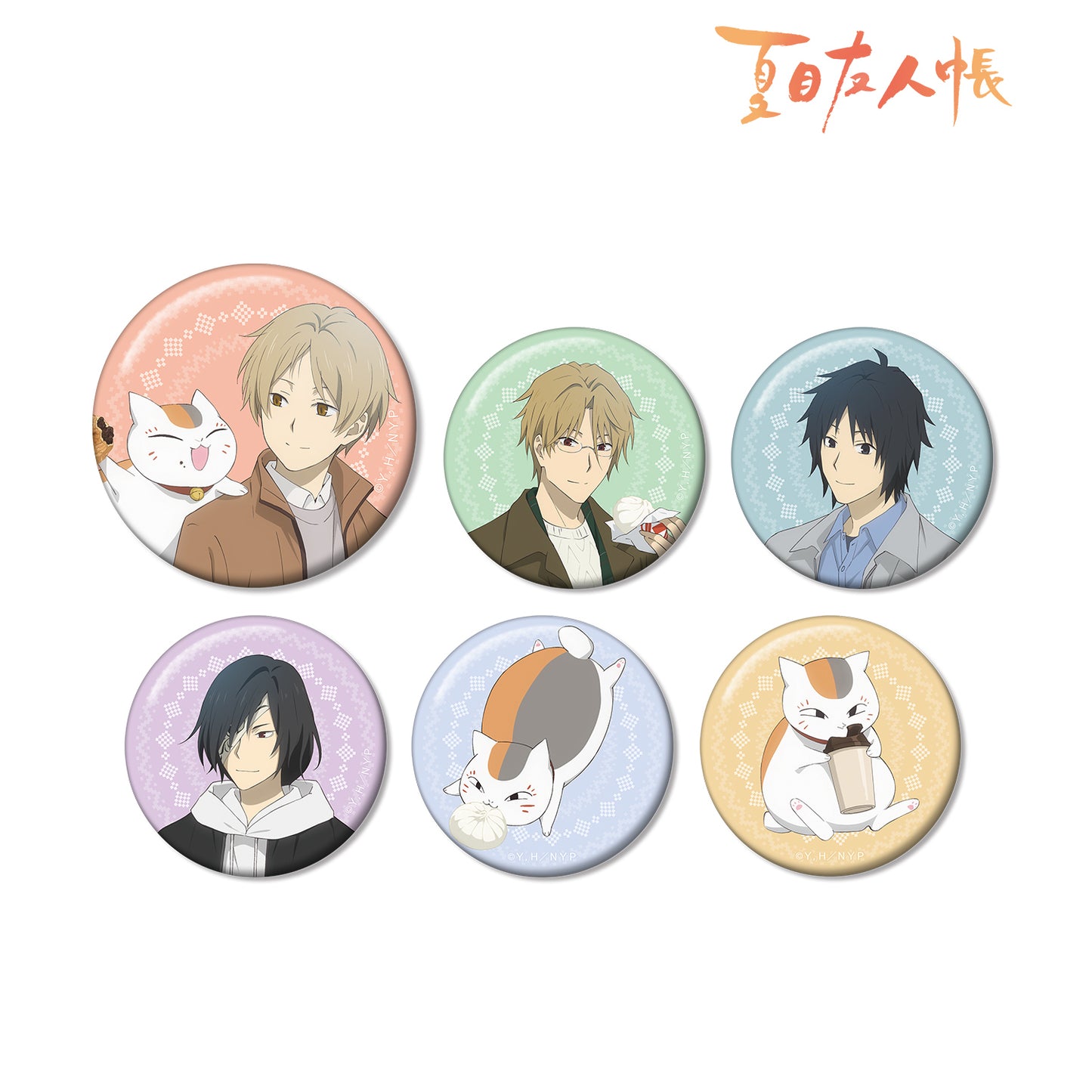 "Natsume Yujincho" Original Illustration Winter Outfit Ver. Trading Can Badge