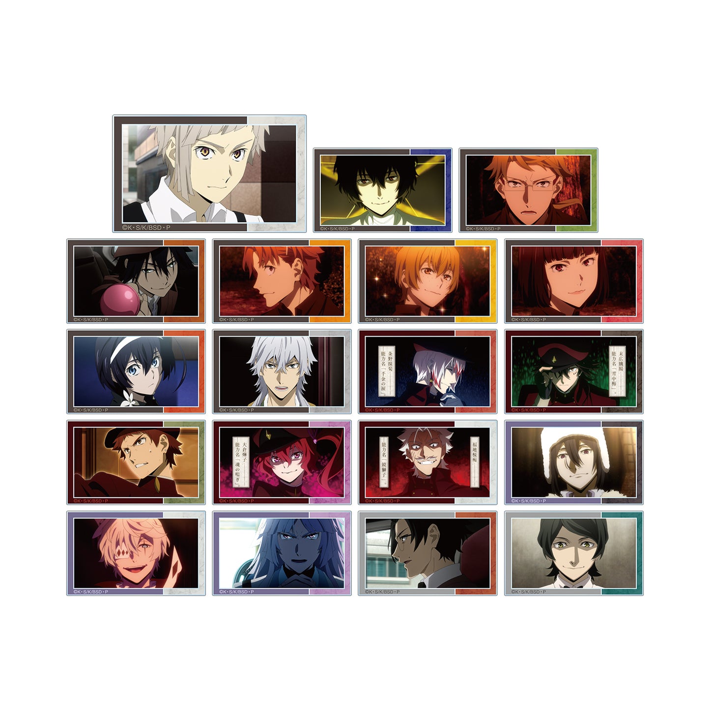 "Bungo Stray Dogs" Trading Scenes Acrylic Card