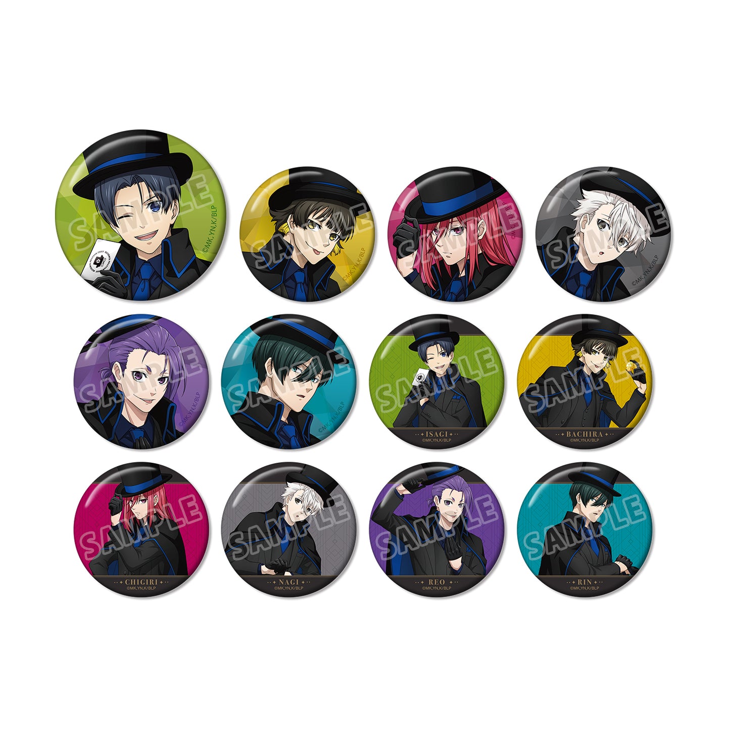 "Blue Lock" Original Illustration Phantom Thieves Ver. Trading Can Badge