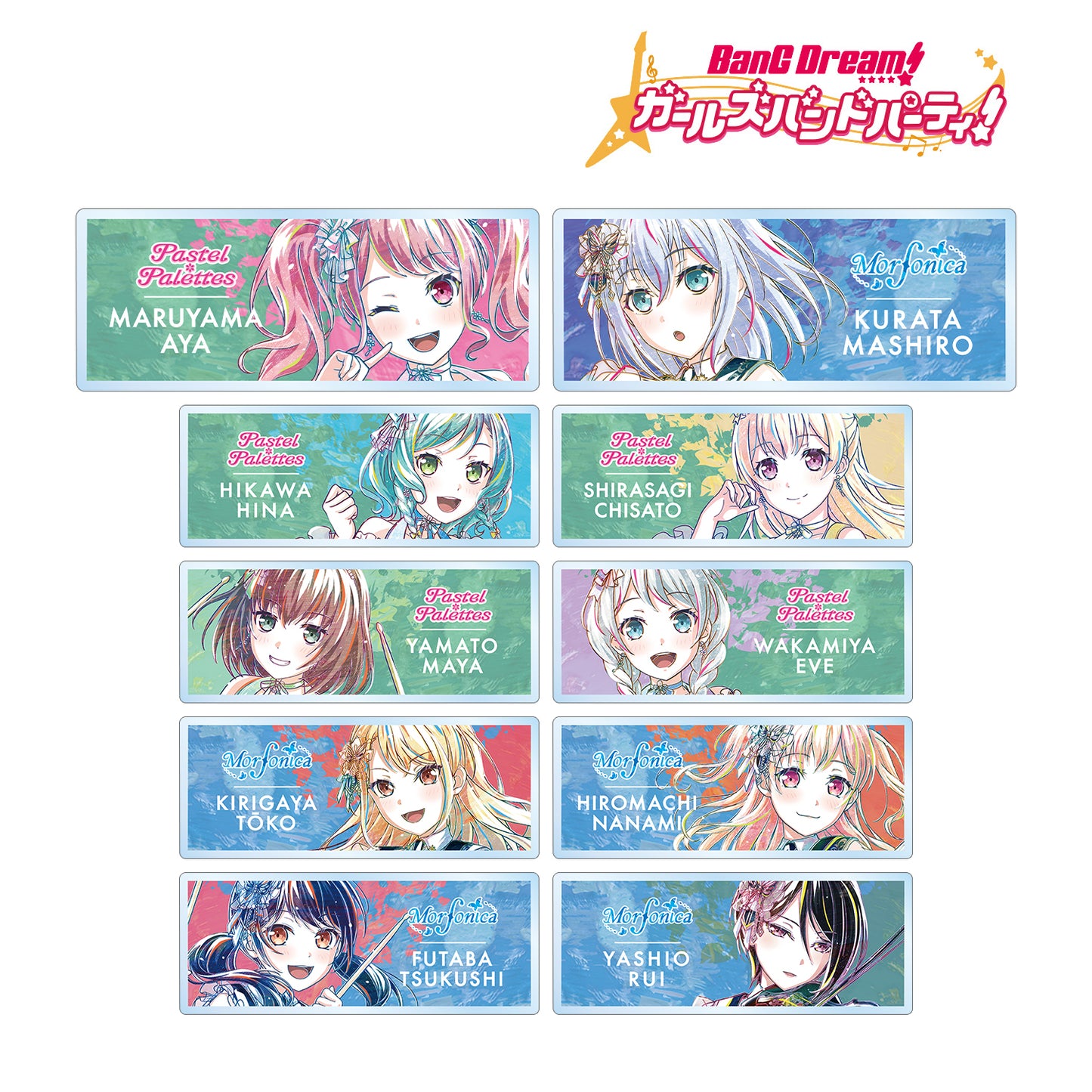 "BanG Dream! Girls Band Party!" Trading Ani-Art Vol. 5 Acrylic Name Plate Ver. C