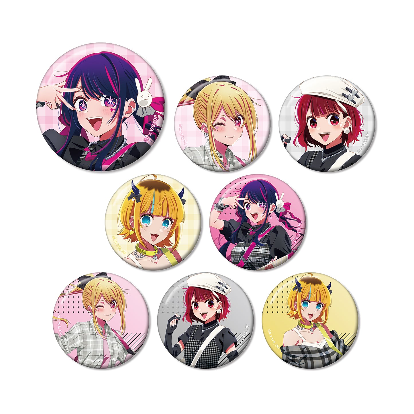 "Oshi no Ko" Original Illustration Rock Band Ver. Trading Can Badge(New!)