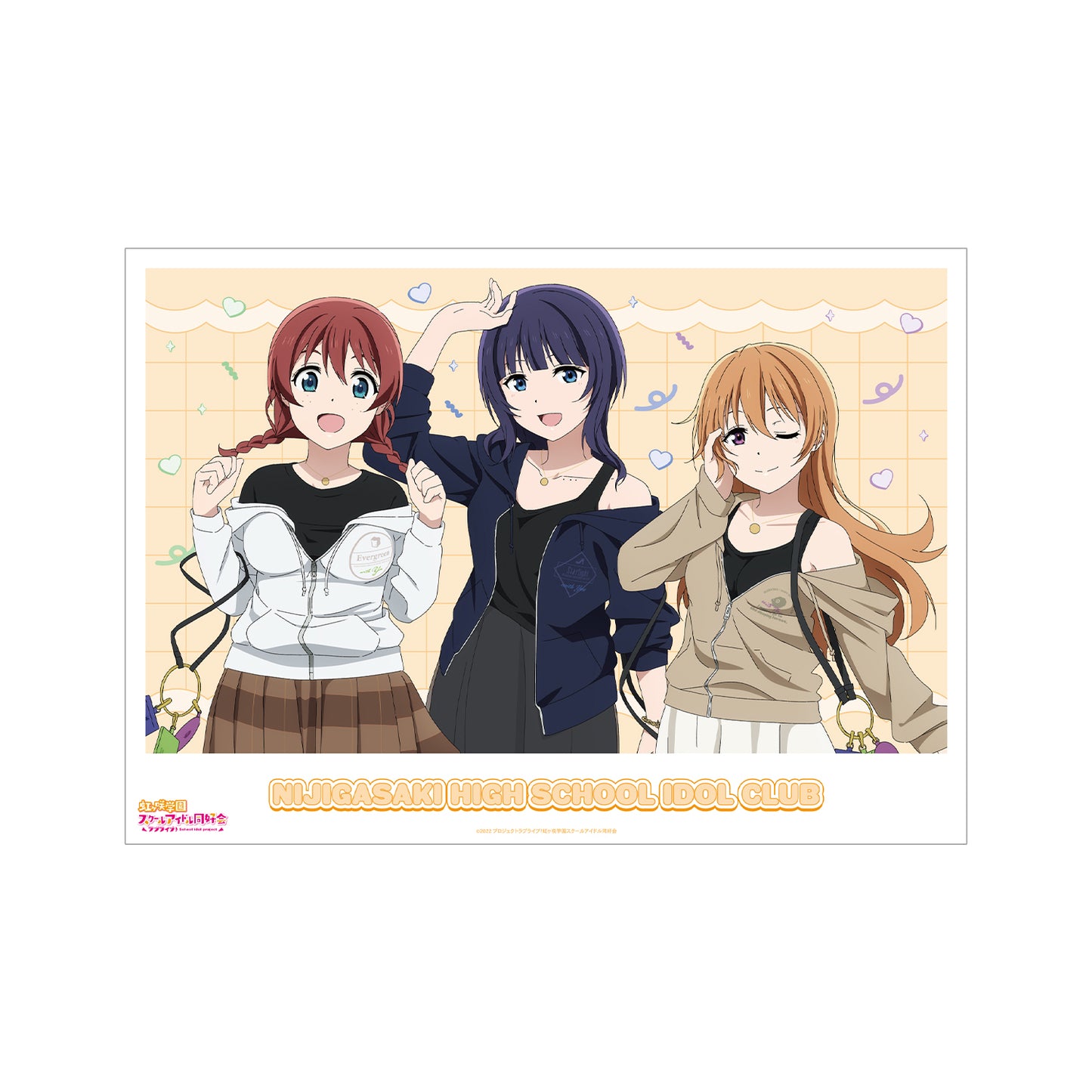 "Love Live! School Idol Club" Matching Coordinate Ver. A3 Matted Poster