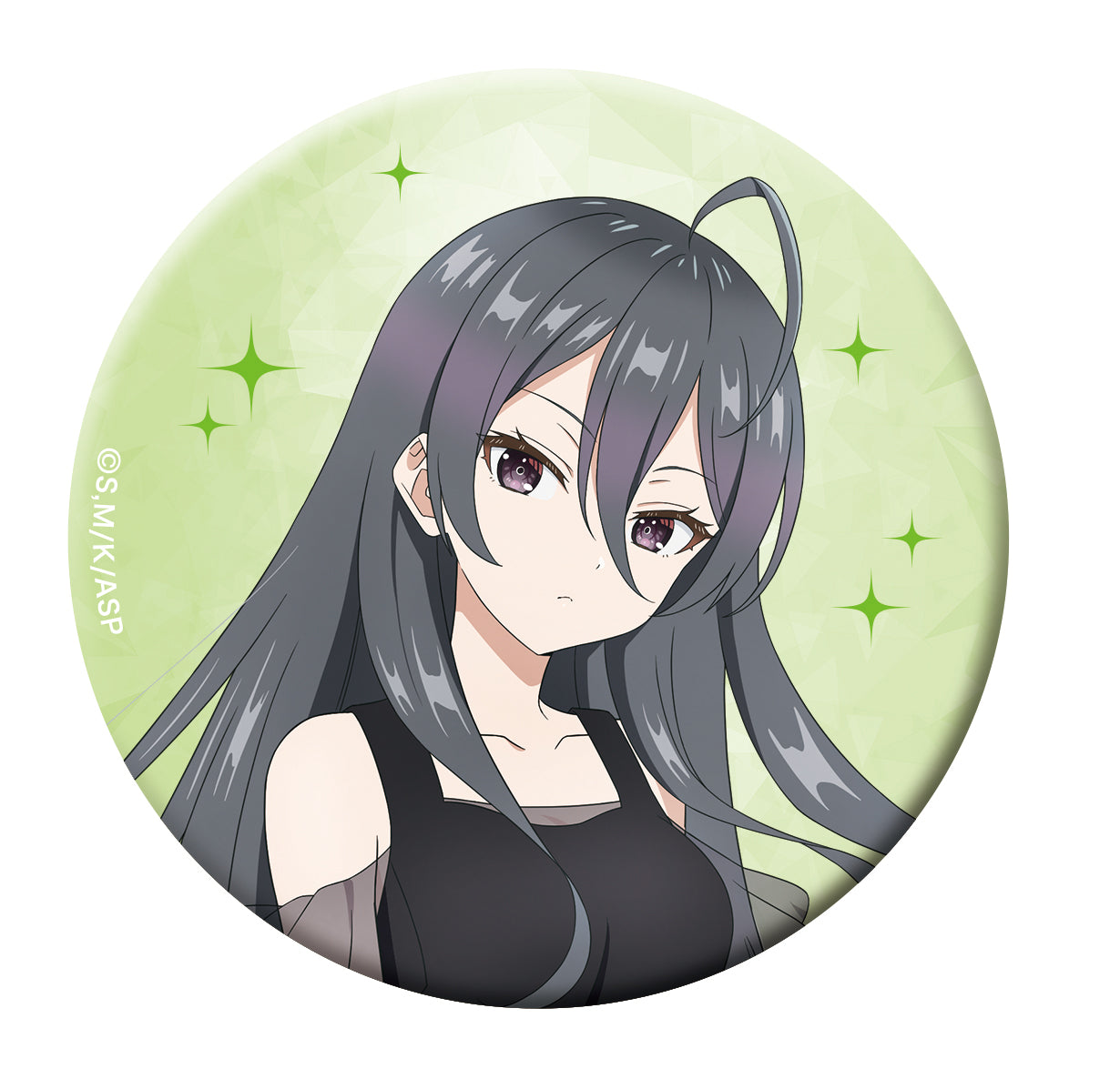 "Alya Sometimes Hides Her Feelings in Russian" Glitter Can Badges