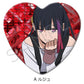 "Metallic Rouge" Heart Can Badge