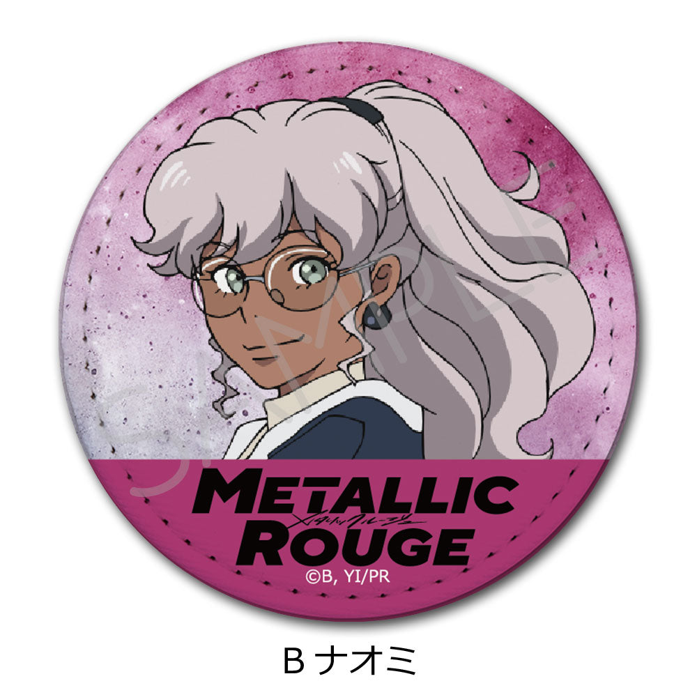 "Metallic Rouge" Leather Badge