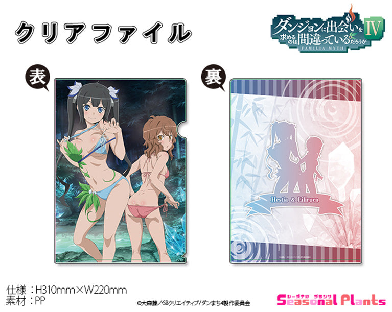 "Is It Wrong to Try to Pick Up Girls in a Dungeon? IV" Clear File Hestia & Liliruca Arde