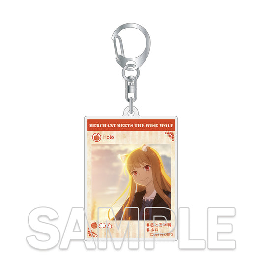 "Spice and Wolf: merchant meets the wise wolf" SNS Style Acrylic Key Chain Lawrence