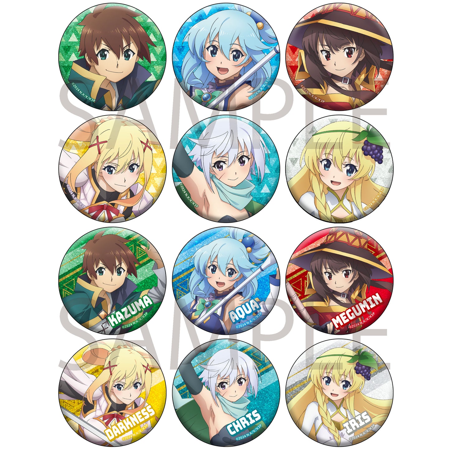 "Kono Subarashii Sekai ni Shukufuku wo! 3" Trading Kirakira Can Badge