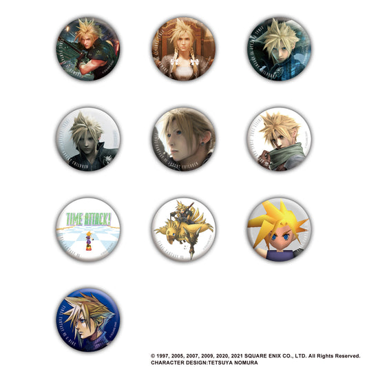 "Final Fantasy VII" 25th Can Badge Collection Cloud Strife Vol. 2