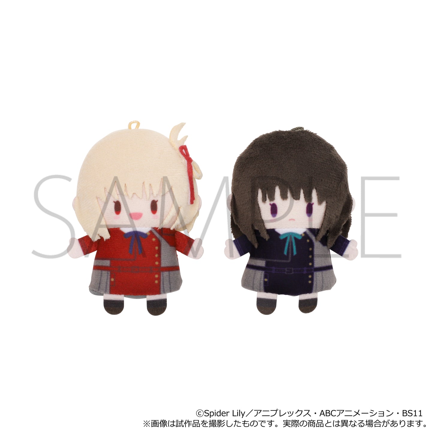 "Lycoris Recoil" Finger Mascot Puppela Set (Plush) Nishikigi Chisato & Inoue Takina (DA Uniform, Long Sleeve Ver.)