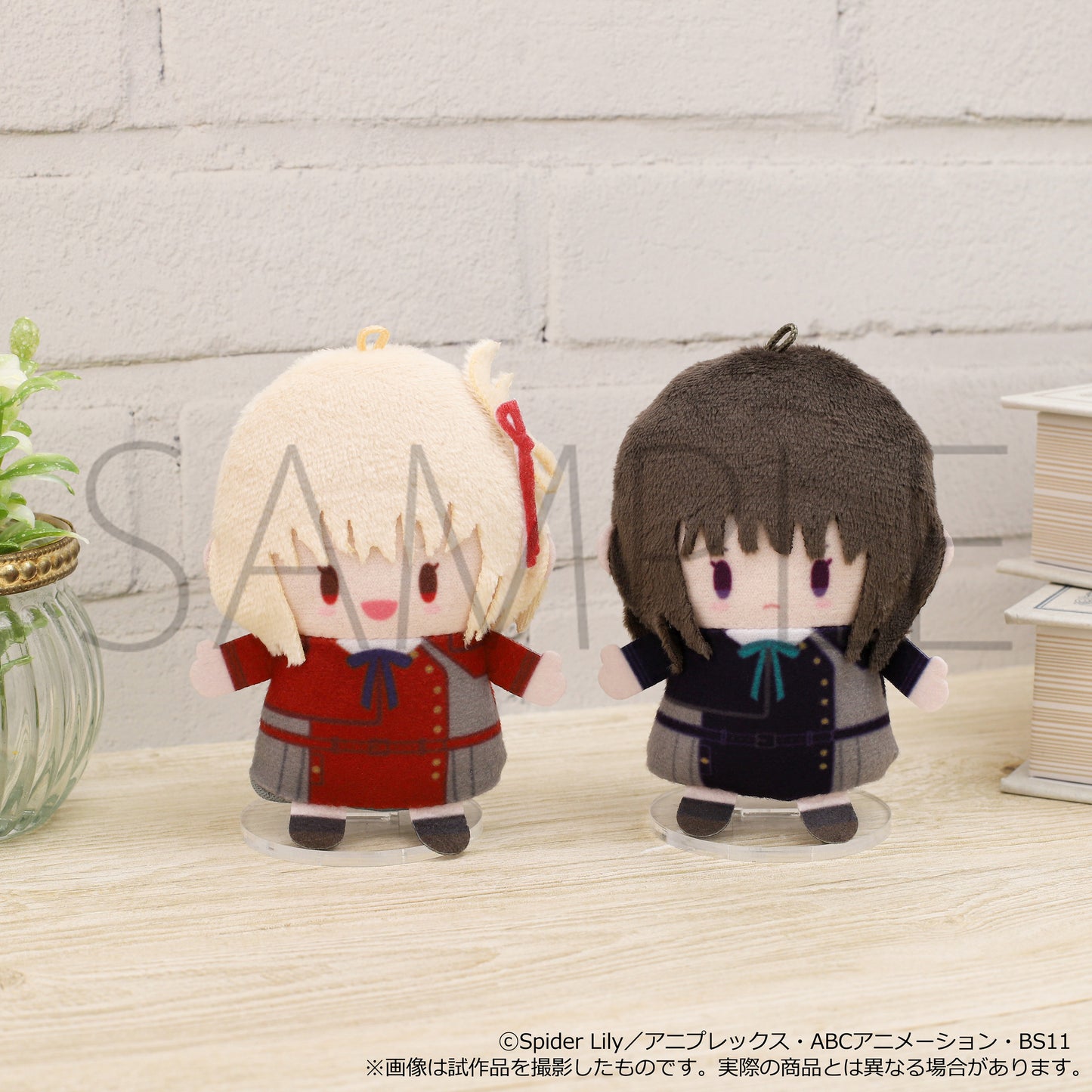 "Lycoris Recoil" Finger Mascot Puppela Set (Plush) Nishikigi Chisato & Inoue Takina (DA Uniform, Long Sleeve Ver.)