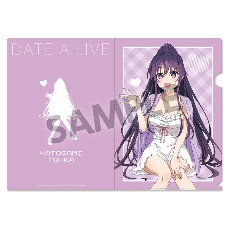 "Date A Live V" Original Illustration Clear File Nightwear Ver.