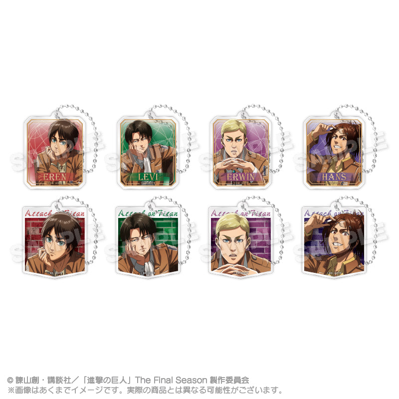 "Attack on Titan" Trading Acrylic Key Chain Strategy Meeting Together Ver.