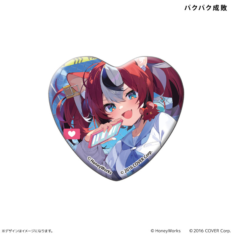 hololive x HoneyWorks Heart Can Badge