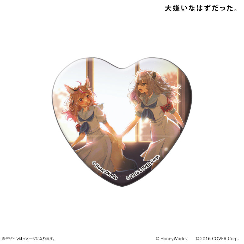 hololive x HoneyWorks Heart Can Badge