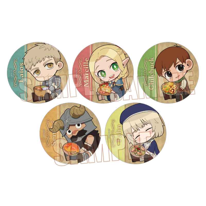 Trading Can Badge "Delicious in Dungeon" GyuGyutto