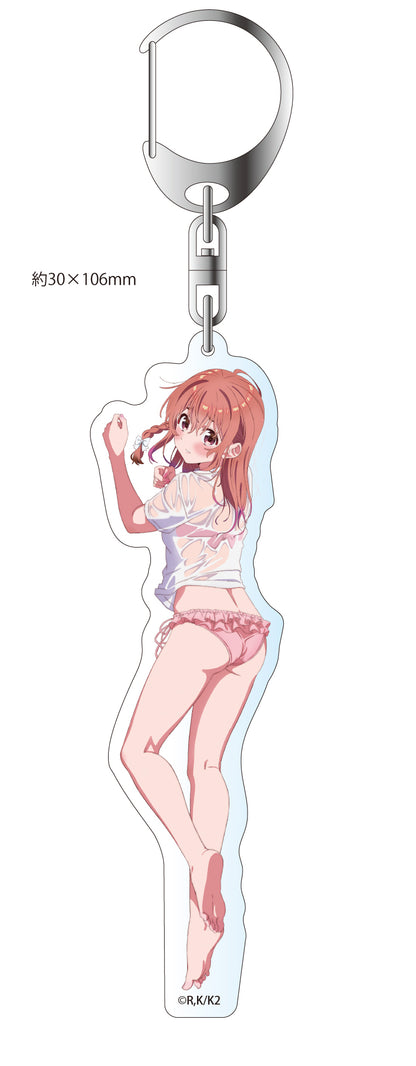 "Rent-A-Girlfriend" 2nd Season Original Illustration Big Acrylic Key Chain Swimsuit Ver.