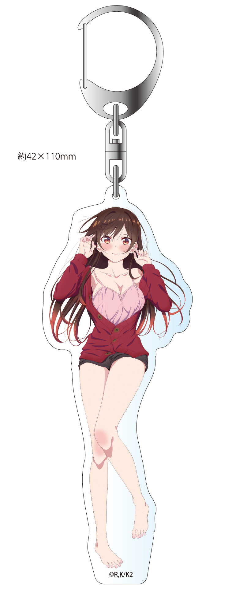 "Rent-A-Girlfriend" 2nd Season Original Illustration Big Acrylic Key Chain Room Wear Ver.