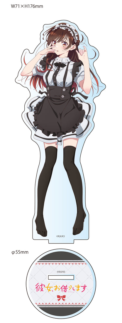 "Rent-A-Girlfriend" Season 3 Original Illustration Big Acrylic Stand Maid Costume