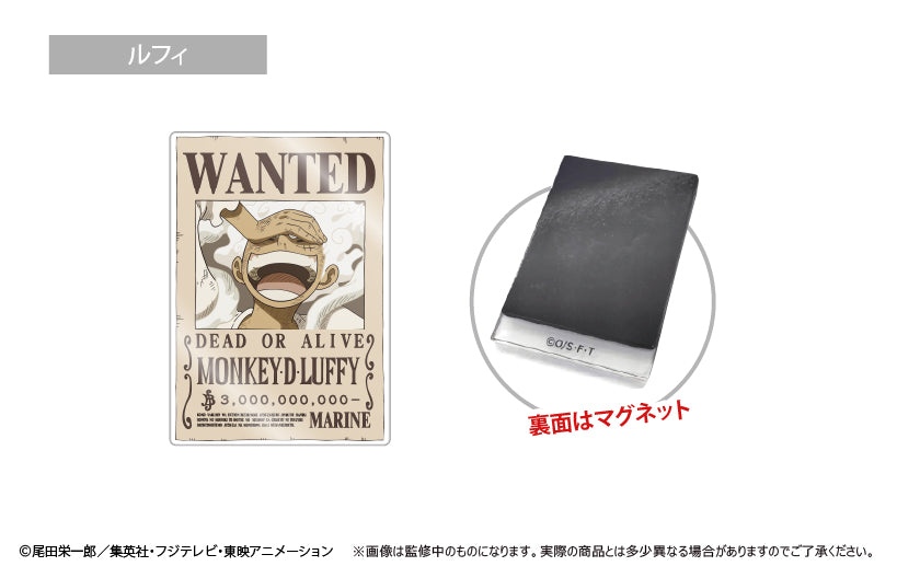 "One Piece" Acrylic Wanted Poster Magnet Vol. 3