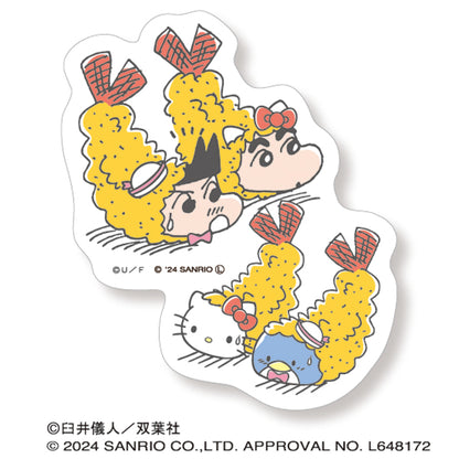 "Crayon Shin-chan" x Sanrio Characters Die-cut Sticker Mini