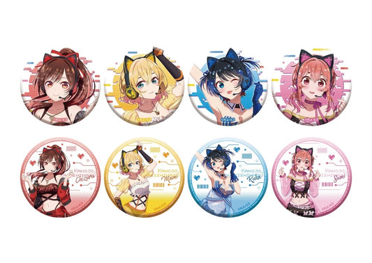 "Rent-A-Girlfriend" Magazine Heroine Festival Original Illustration Can Badge Collection